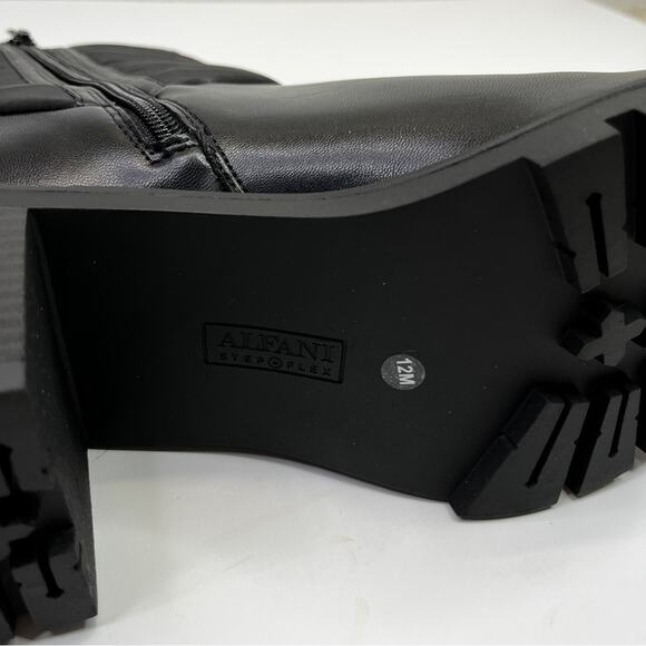 Alfani Belcalise lug sole puffer boots black - 10.5 - Picture 10 of 13